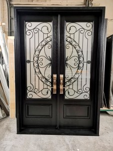 Circular wrought iron design