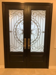 Circular wrought iron design