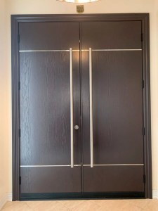 Double door with 4 stainless steels