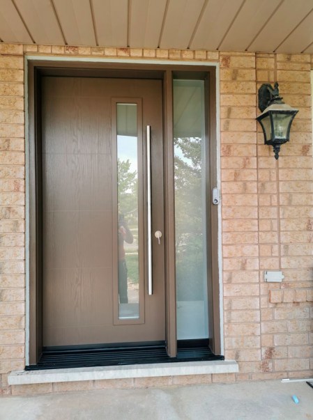 ¼” groves on Fiberglass door