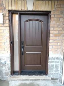 One sidelite 7 ft door